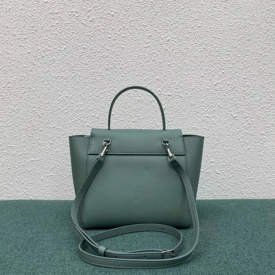 Reference image illustrating Replica Celine Nano Belt Bag in Celadon – A Detailed Style Guide