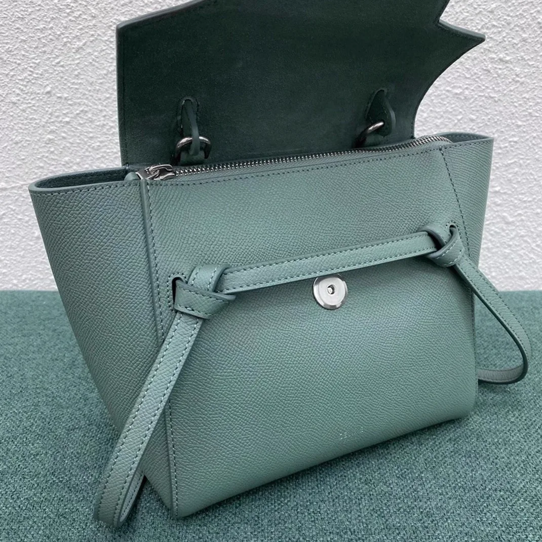 Reference image illustrating Replica Celine Nano Belt Bag in Celadon – A Detailed Style Guide