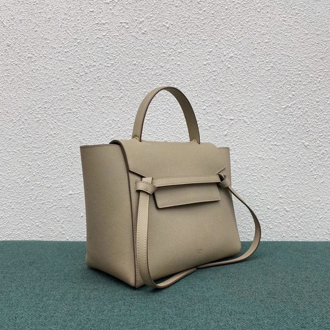 Reference image illustrating Replica Celine Micro Belt Bag in Light Taupe – A Detailed Guide to the Iconic Silhouette