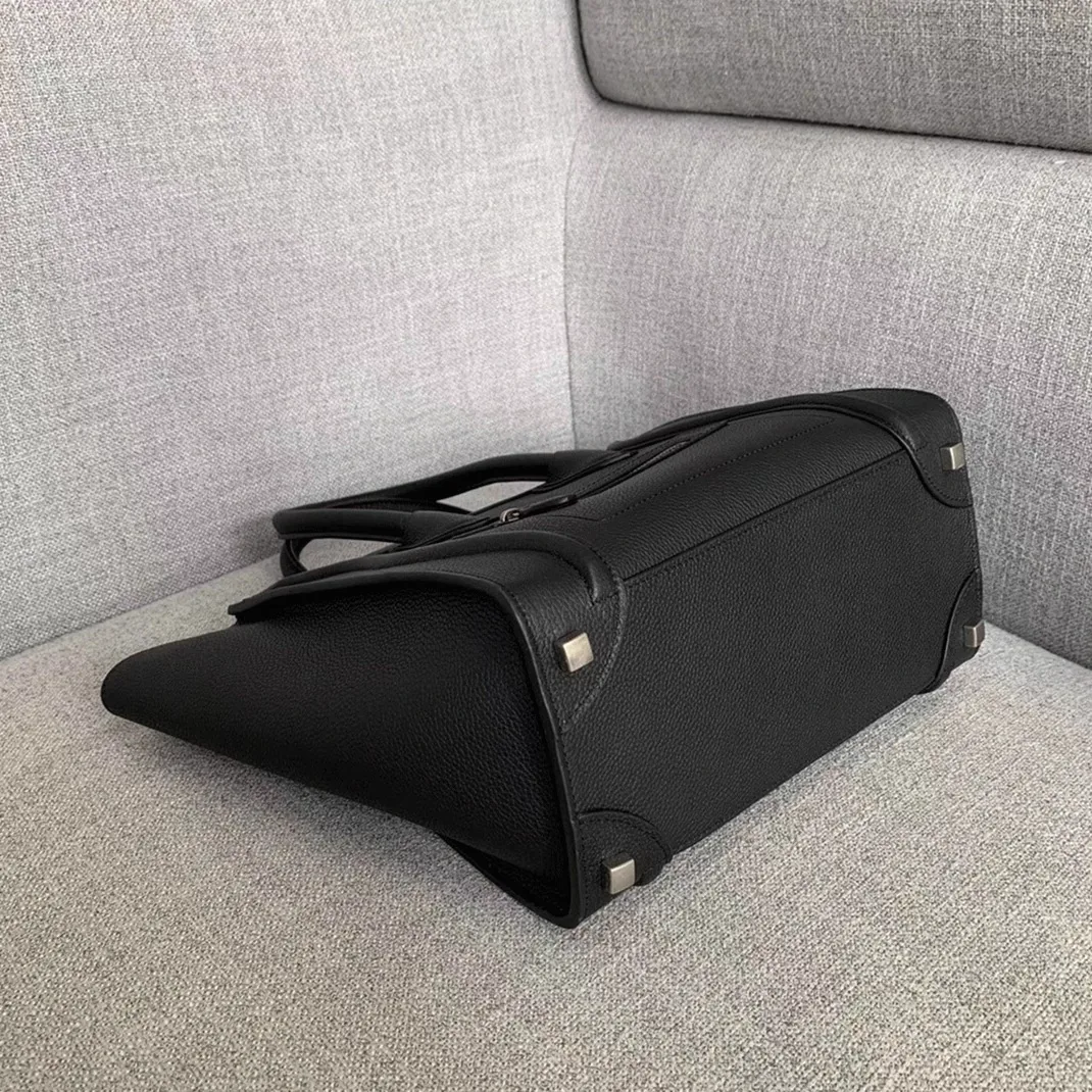 Reference image illustrating Replica Celine Micro Luggage Tote Bag in Black – Design, History & Styling Guide