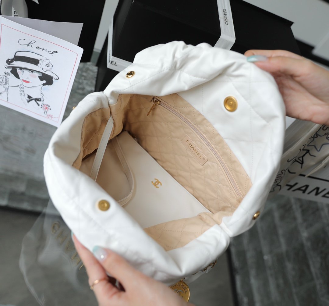 Reference image illustrating Replica Chanel 22 Small Bag: Design, History & Styling Guide