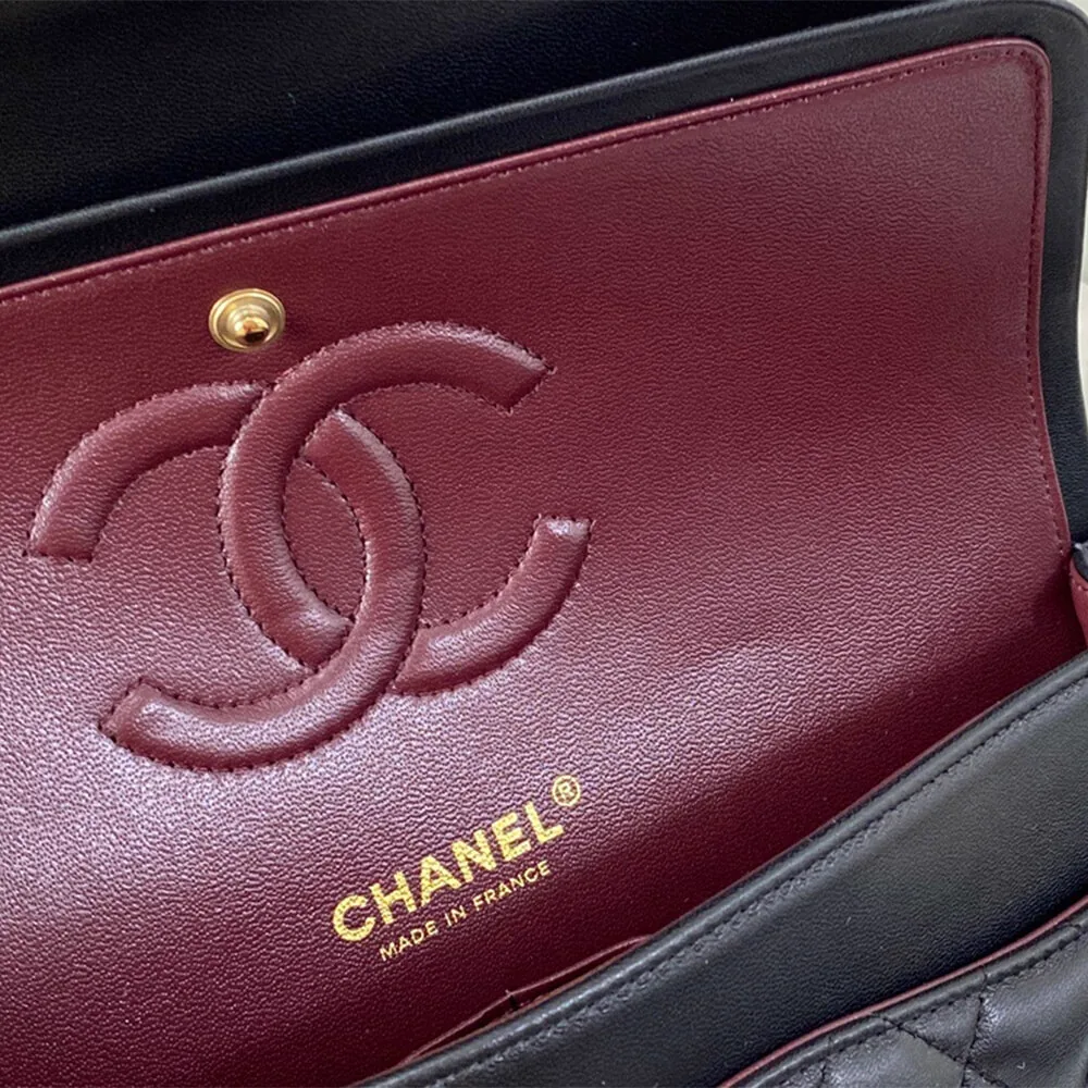 Reference image illustrating Replica Chanel Classic Handbag Medium – Iconic Quilted Flap Bag Design & History