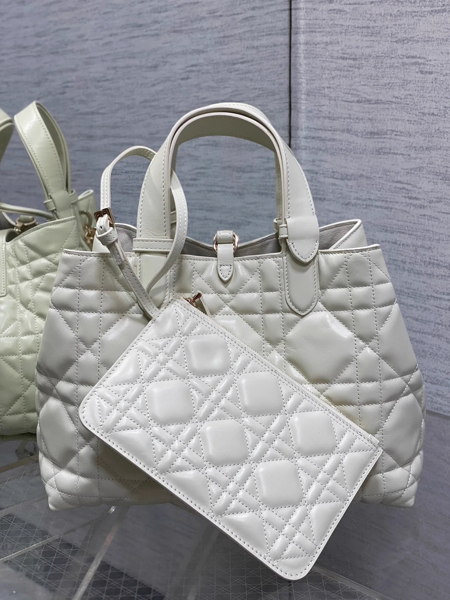 Replica Dior Toujours Medium Bag in White Macrocannage Calfskin – Style Guide & Design Details cover image