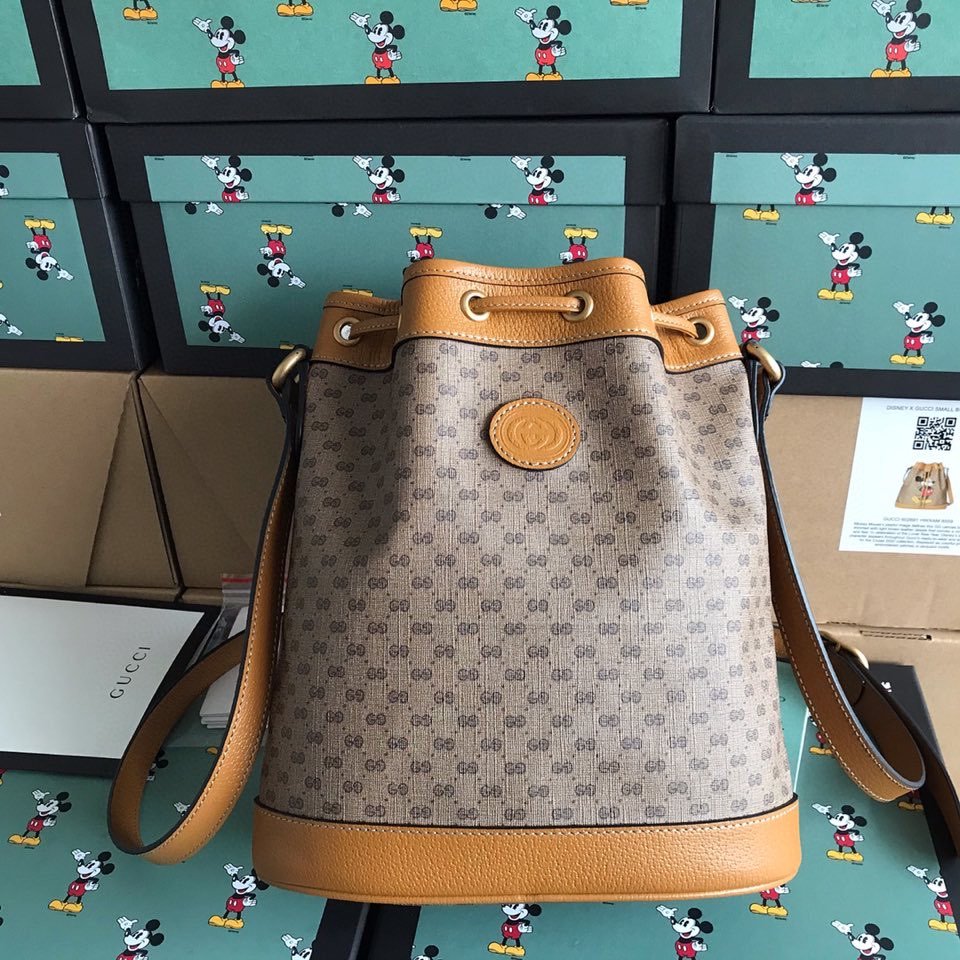 Reference image illustrating Replica Disney x Gucci Bucket Bag – A Collector’s Guide to the Collaborative Silhouette