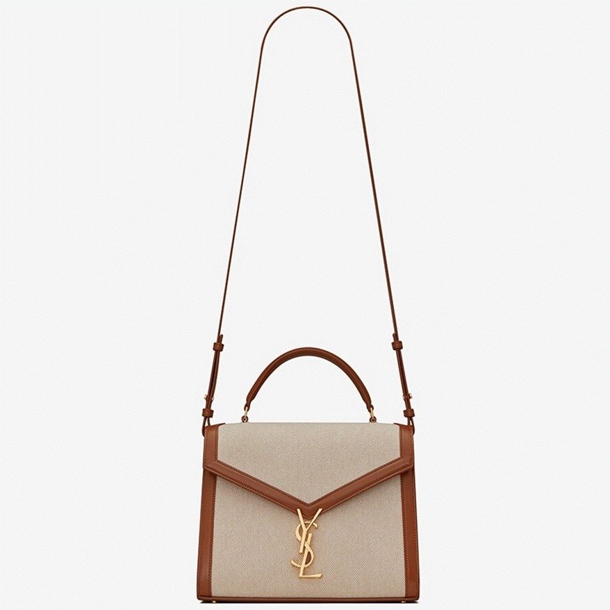 Replica Saint Laurent Cassandra Medium Bag in Beige Canvas – A Detailed Style Guide cover image