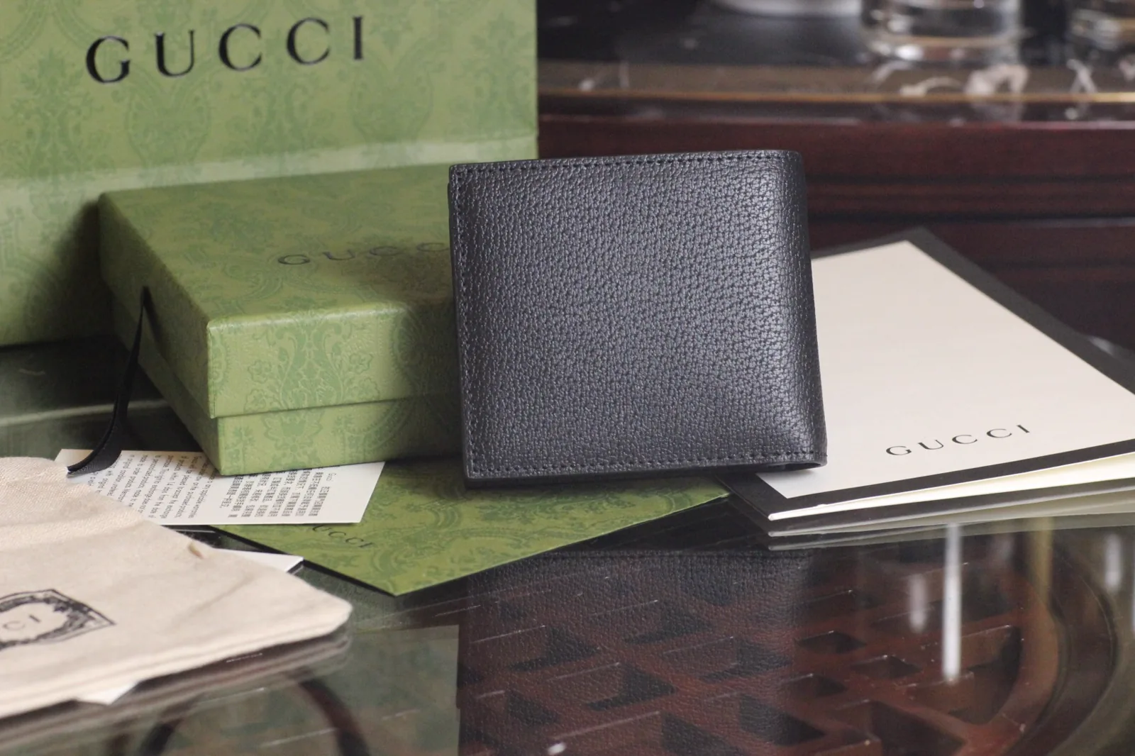 Reference image illustrating Replica GG Marmont Leather Bi-Fold Wallet – Detailed Style Guide & History