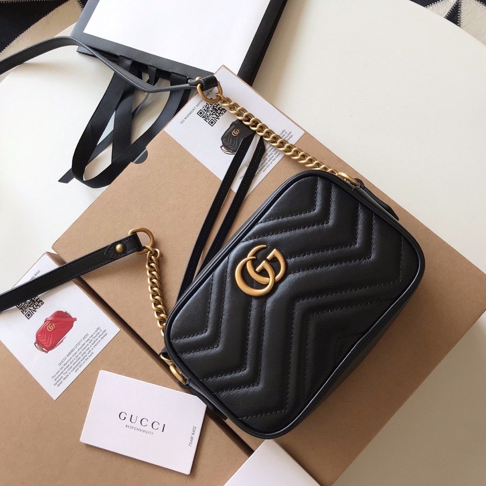Reference image illustrating Replica Gucci GG Marmont Matelassé Mini Bag – Design, History & Styling Guide