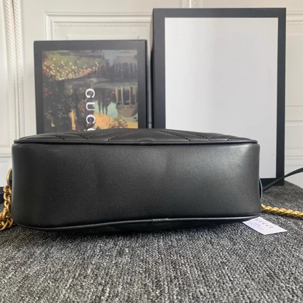 Reference image illustrating Replica Gucci GG Marmont Small Matelassé Shoulder Bag – Design, History & Styling Guide