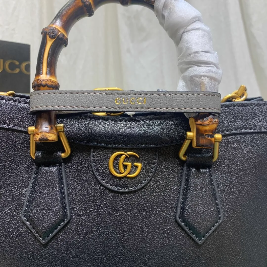 Reference image illustrating Replica Gucci Diana Bamboo Small Tote Bag – A Detailed Style Guide