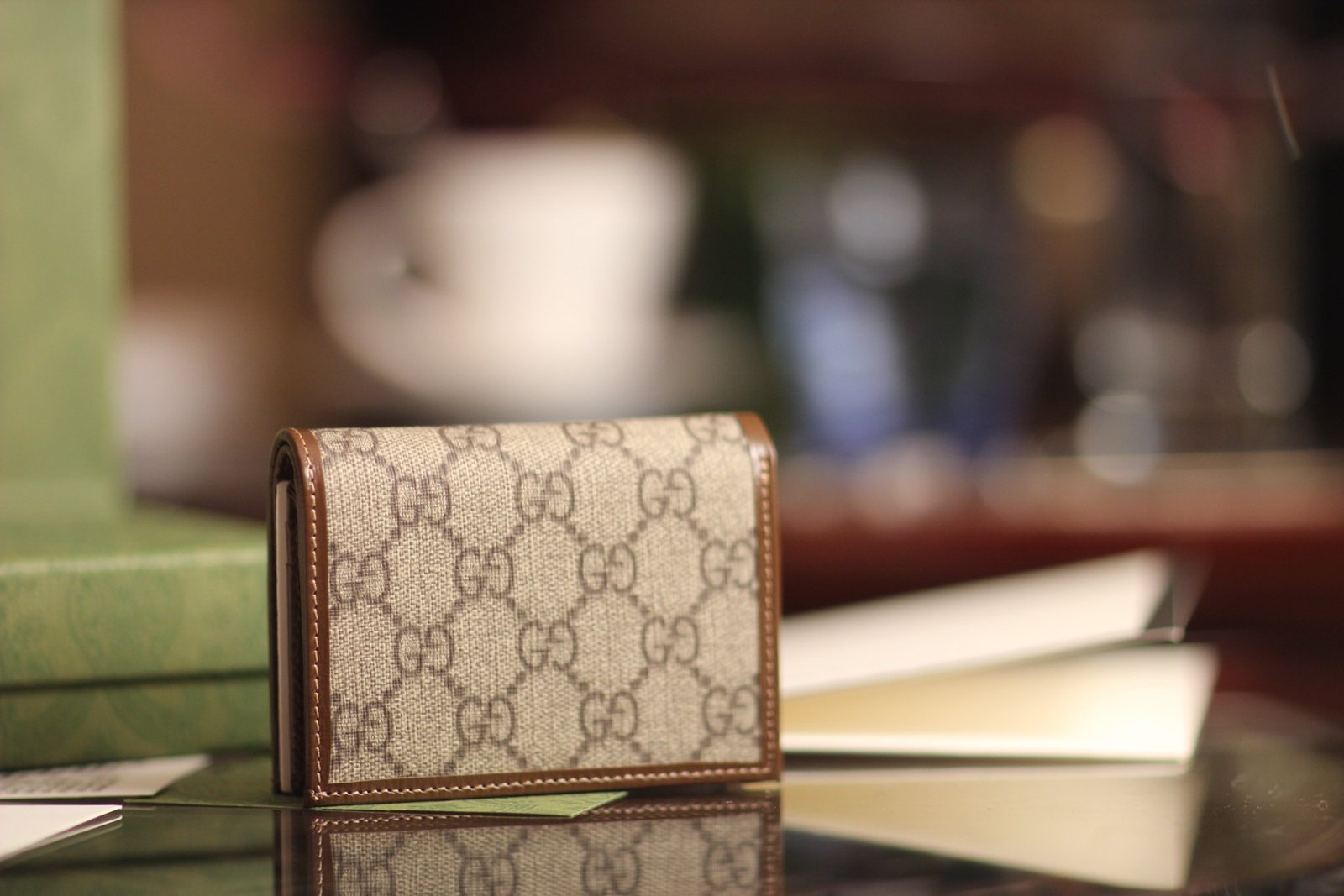 Reference image illustrating Replica Gucci Horsebit 1955 Card Case Wallet – Compact Iconic Style