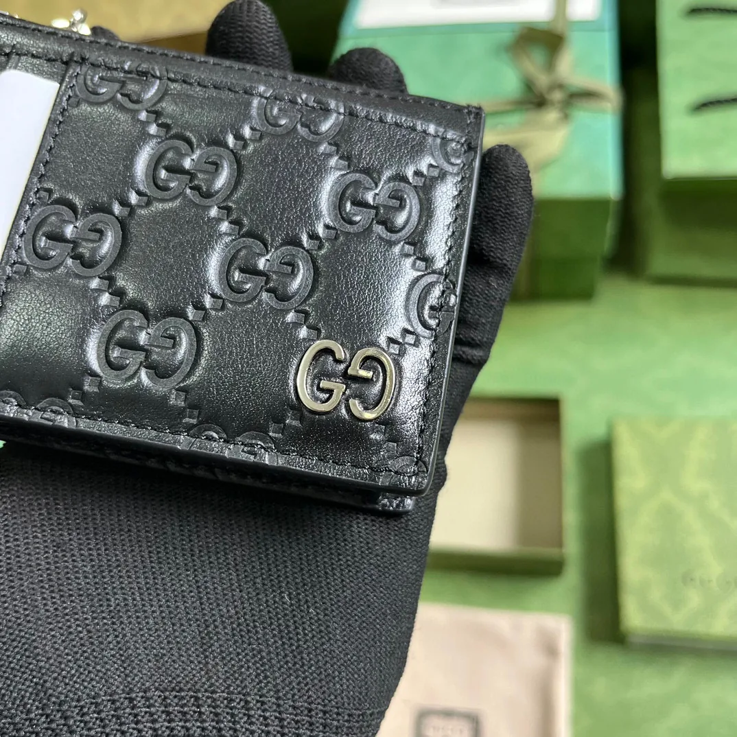 Replica Gucci Bi-Fold Wallet in GG Supreme Canvas and Leather cover image