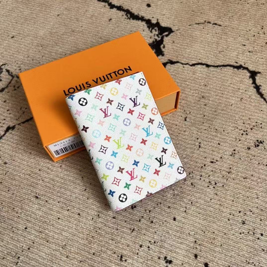 Replica Louis Vuitton x Takashi Murakami Passport Cover – Multicolor Monogram Canvas Travel Wallet thumbnail