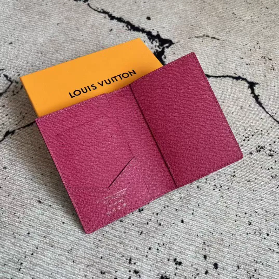 Reference image illustrating Replica Louis Vuitton x Takashi Murakami Passport Cover – Multicolor Monogram Canvas Travel Wallet