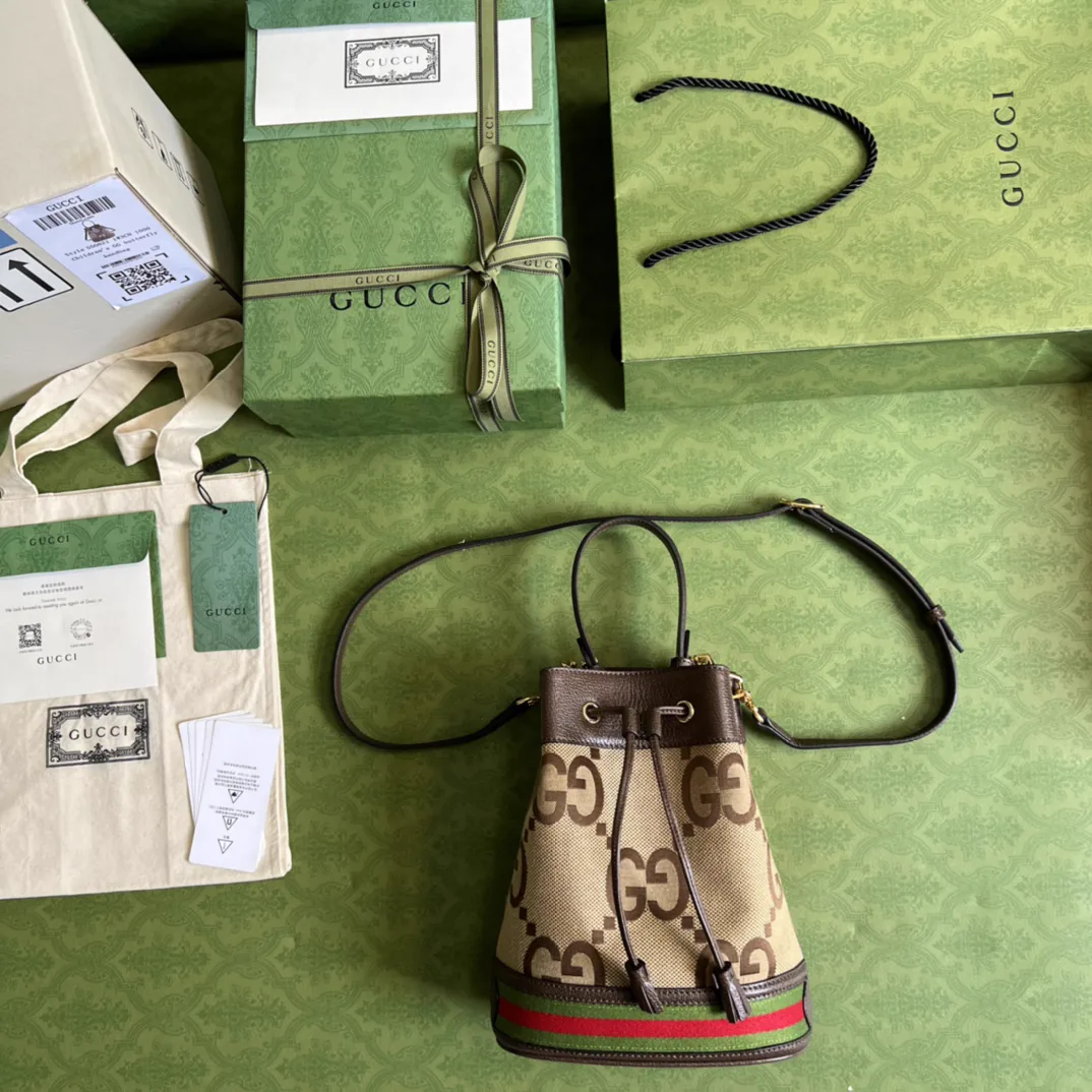 Reference image illustrating Replica Gucci Ophidia Small GG Bucket Bag – Iconic Silhouette & Design Details