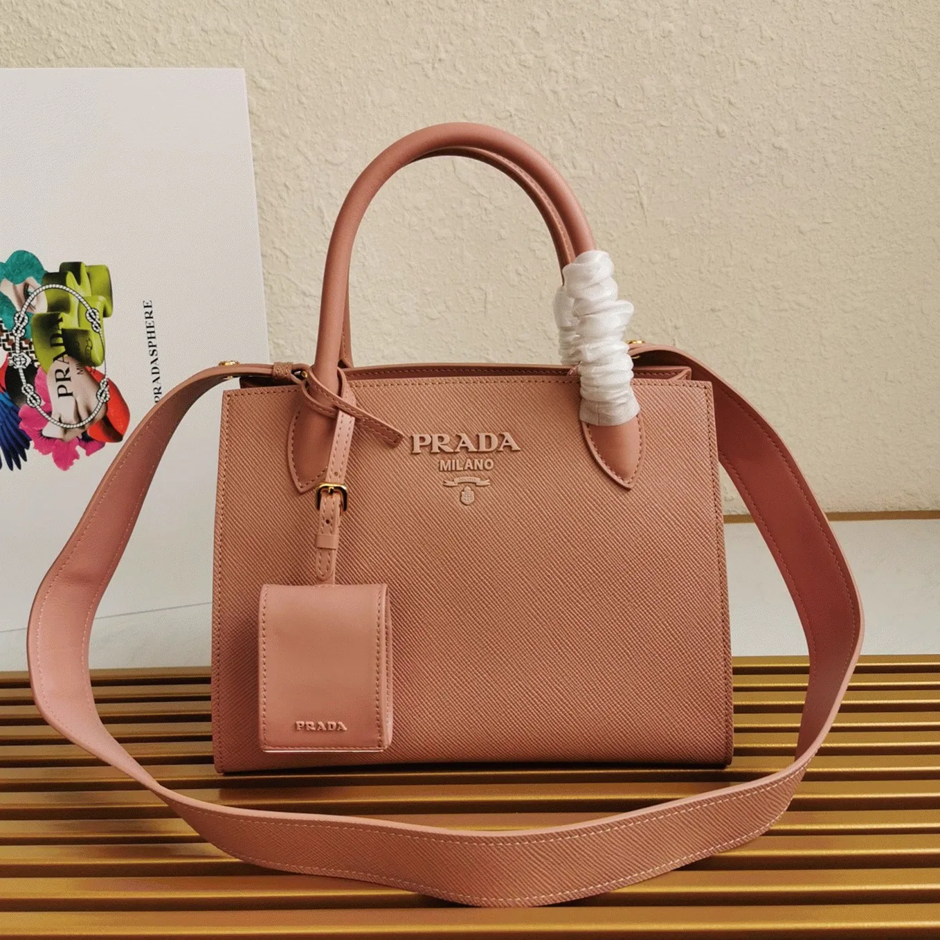 Reference image illustrating Replica Prada Monochrome Mini Bag in Pink – A Detailed Style Guide