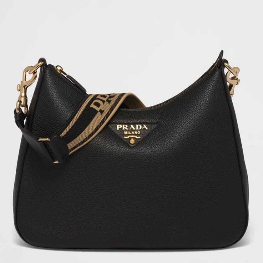 Replica Prada Re-Edition 2005 Shoulder Bag in Black Saffiano Leather cover image