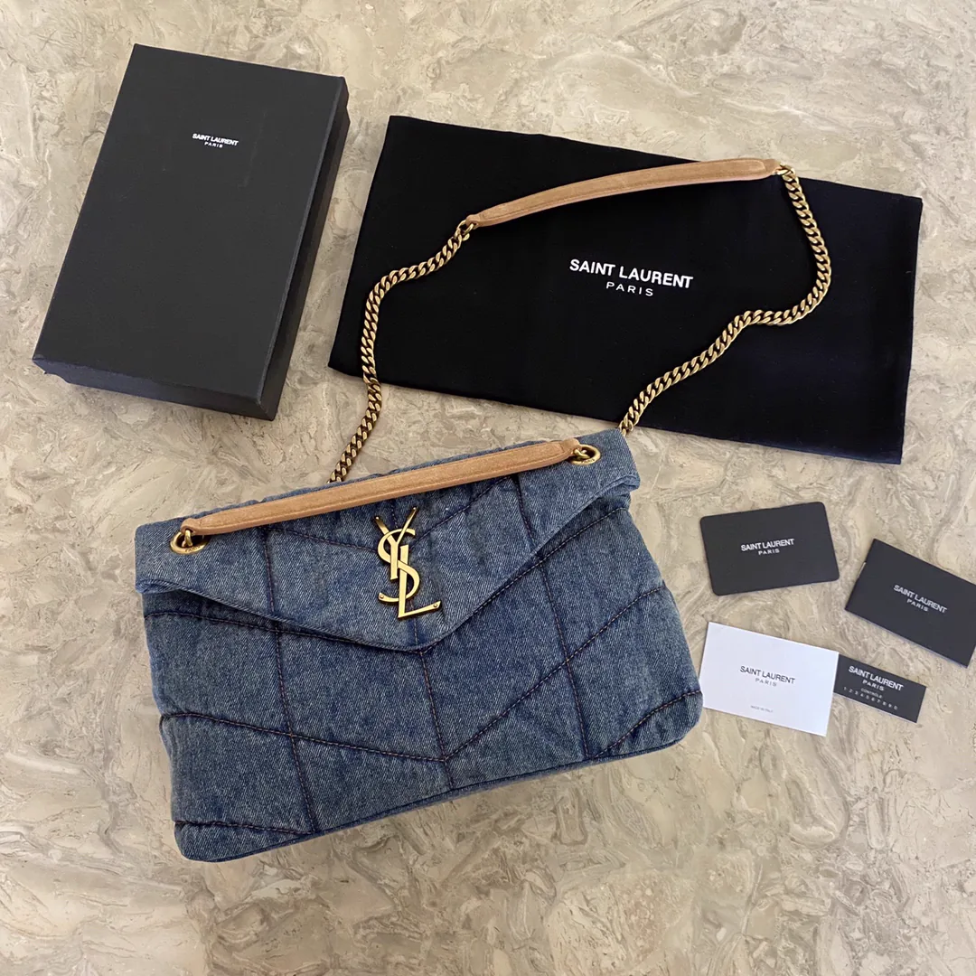 Replica Yves Saint Laurent Loulou Puffer Medium Bag in Quilted Lambskin cover image