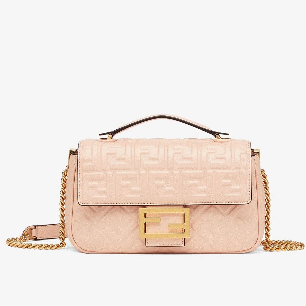 Replica Fendi Baguette Chain Midi Bag in Powder – Detailed Style Guide cover image