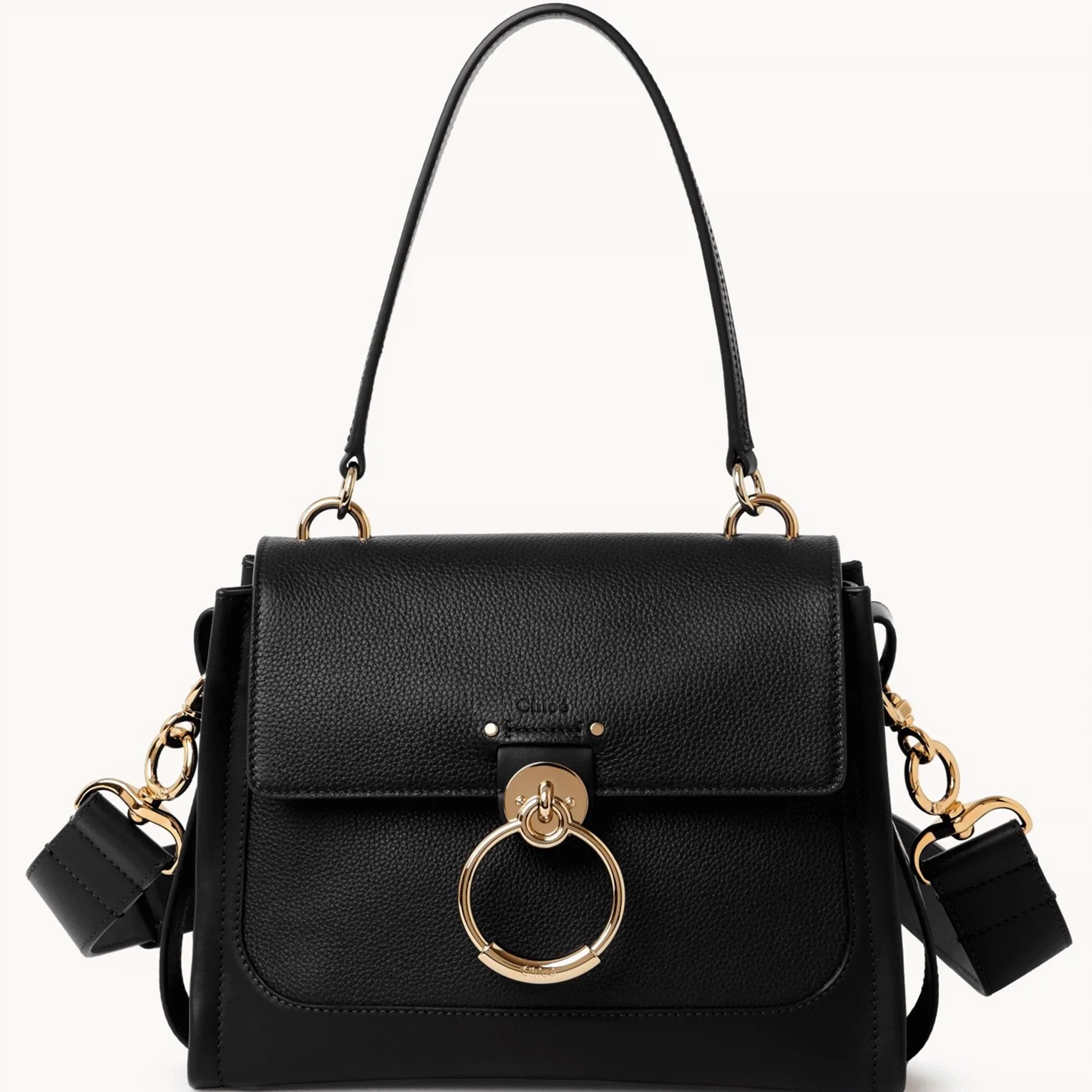 Replica Chloe Small Tess Day Bag in Black Grained Leather – A Detailed Style Guide thumbnail