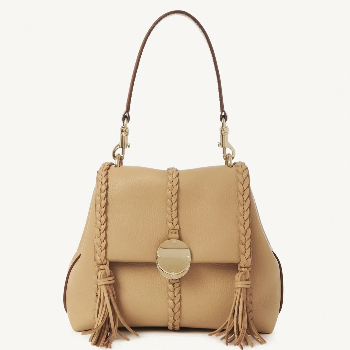 Replica Chloe Penelope Small Shoulder Bag in Beige Grained Calfskin – A Detailed Style Guide cover image