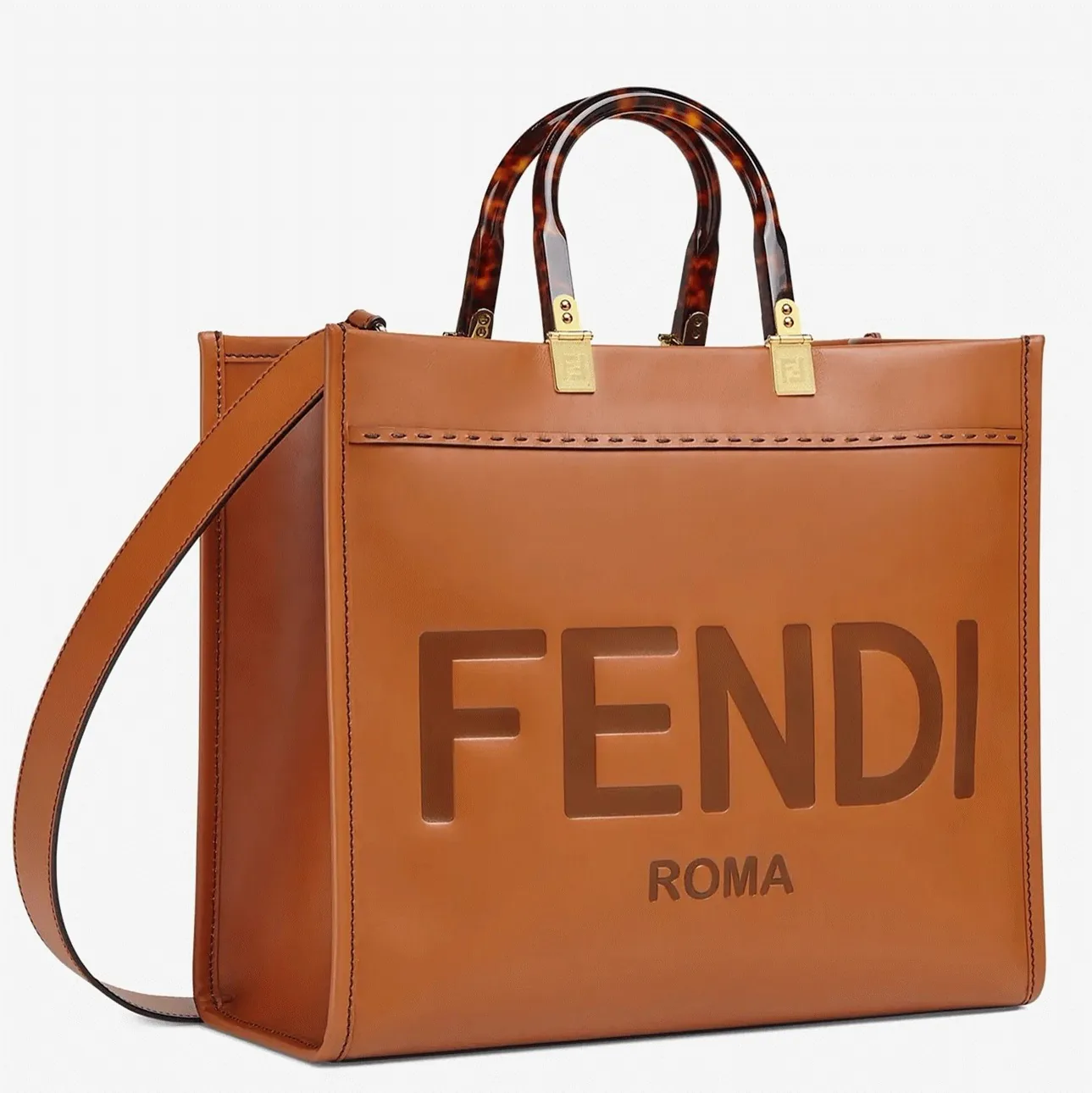 Replica Fendi Sunshine Medium Tote Bag in Brown Calfskin – A Detailed Style Guide cover image