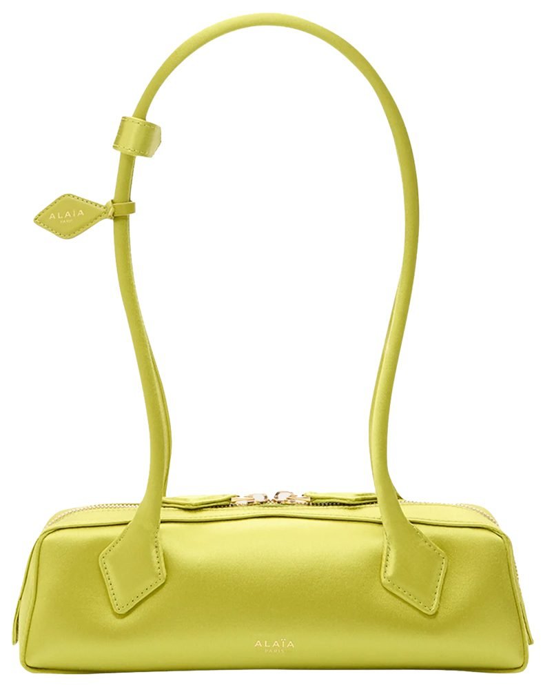 Reference image illustrating 14 Chartreuse Handbags to Carry This Summer 2026