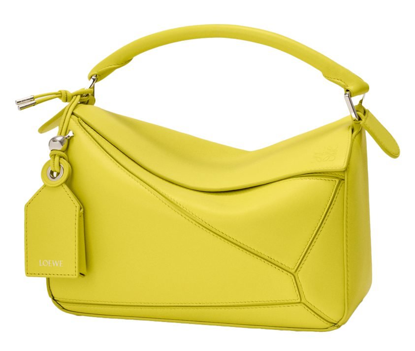 Reference image illustrating 14 Chartreuse Handbags to Carry This Summer 2026