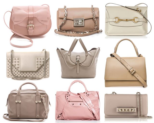 Reference image illustrating 15 Pale Luxury Handbags to Embrace the Spring 2014 Trend Right Now