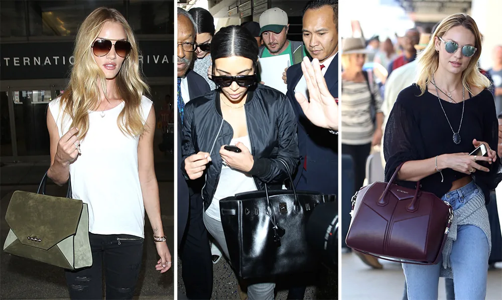 Reference image illustrating 50 Celebrity Handbags Spotted at LAX This Summer: The Ultimate Airport Style Guide
