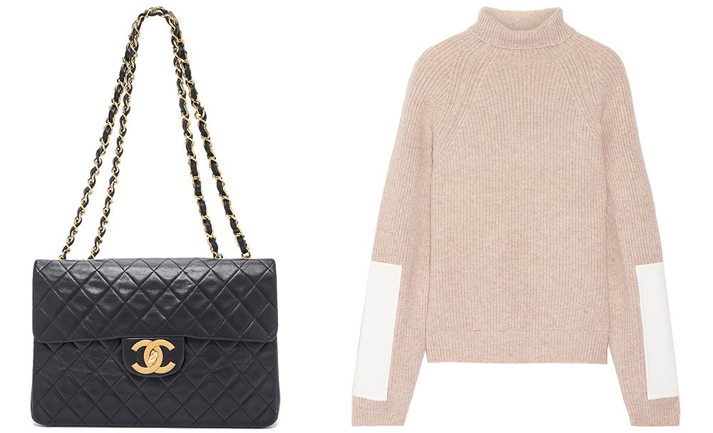 Reference image illustrating 8 Effortless Sweater and Handbag Pairings for Fall 2016 | Luxury Style Guide