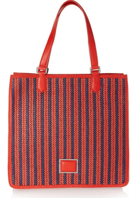 Reference image illustrating 9 Luxurious Beach Bags for Spring 2012: From Straw Totes to Acrylic Clutches