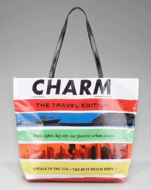 Reference image illustrating 9 Luxurious Beach Bags for Spring 2012: From Straw Totes to Acrylic Clutches