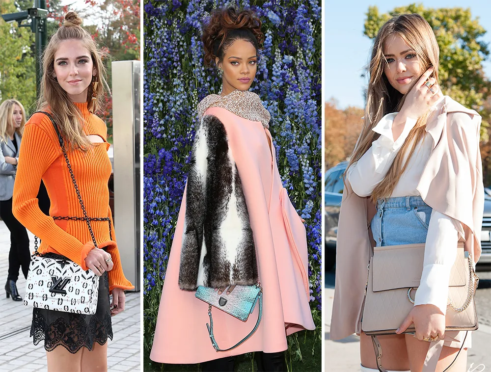 Reference image illustrating 91 Celebrity Handbags Spotted at Paris Fashion Week Spring 2016