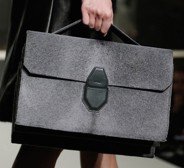 Reference image illustrating Alexander Wang Fall 2013 Handbags: Refined Structure Meets Runway Drama