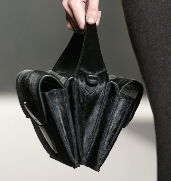Reference image illustrating Alexander Wang Fall 2013 Handbags: Refined Structure Meets Runway Drama