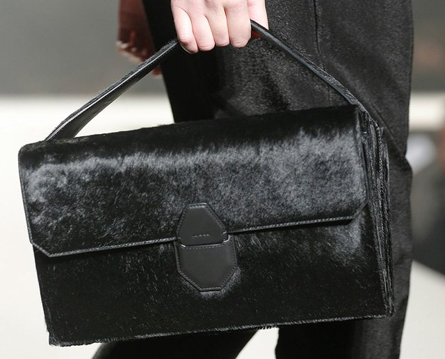 Reference image illustrating Alexander Wang Fall 2013 Handbags: Refined Structure Meets Runway Drama