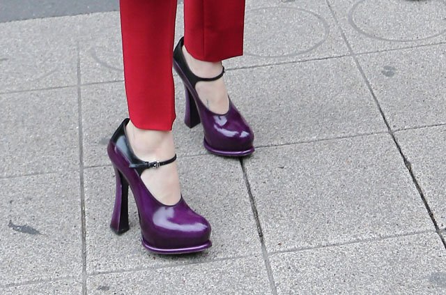 Reference image illustrating Amanda Seyfried Goes Avant-Garde in Head-to-Toe Prada at Paris Fashion Week