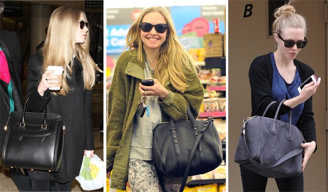 Reference image illustrating Amanda Seyfried’s Handbag Collection: Givenchy, Prada, Chanel & More