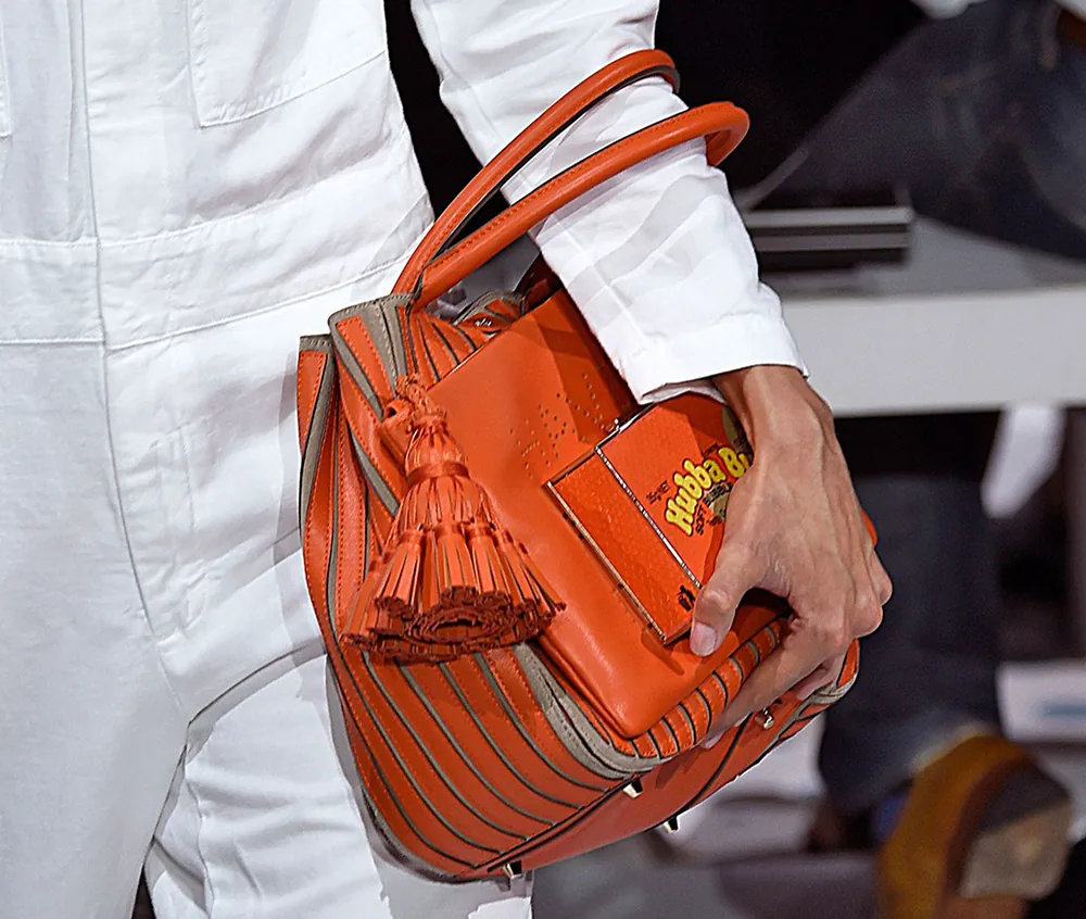 Reference image illustrating Anya Hindmarch Spring 2015 Handbags: Pop Art Meets Luxury Leather