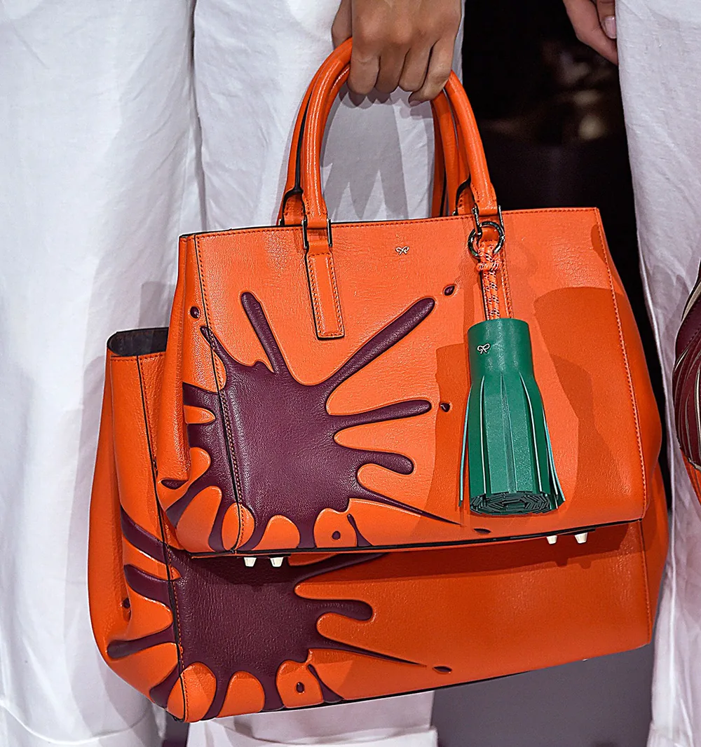 Reference image illustrating Anya Hindmarch Spring 2015 Handbags: Pop Art Meets Luxury Leather