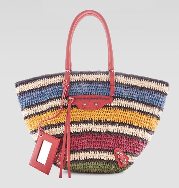 Reference image illustrating Balenciaga Panier Basket Tote: The Ultimate Luxury Straw Bag for Summer