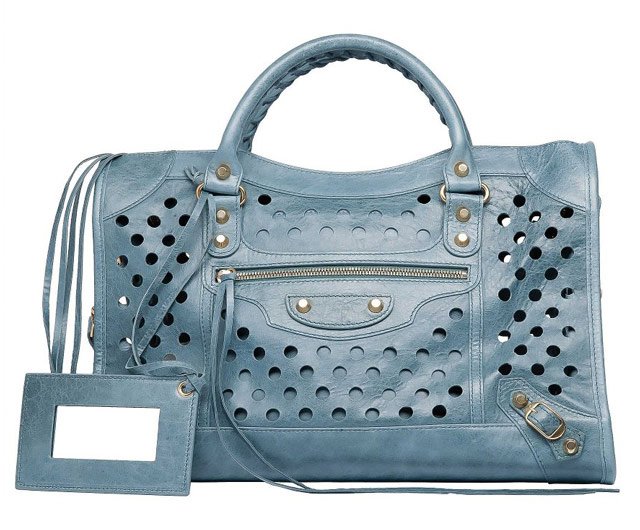 Reference image illustrating Balenciaga Polka Dot Bags: Bold Perforated Leather or a Passing Trend?