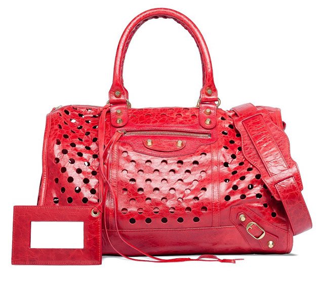 Reference image illustrating Balenciaga Polka Dot Bags: Bold Perforated Leather or a Passing Trend?