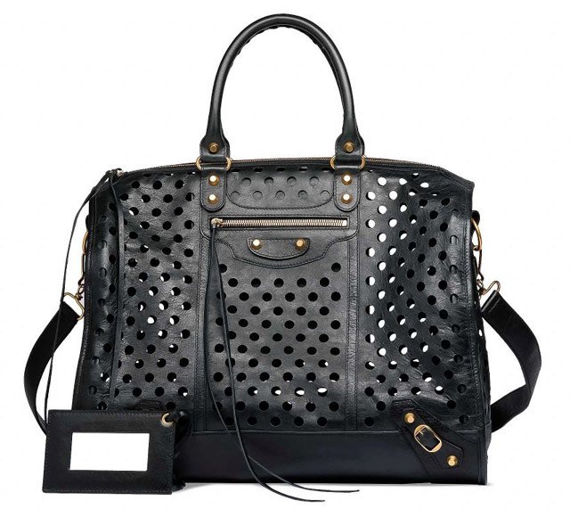 Reference image illustrating Balenciaga Polka Dot Bags: Bold Perforated Leather or a Passing Trend?