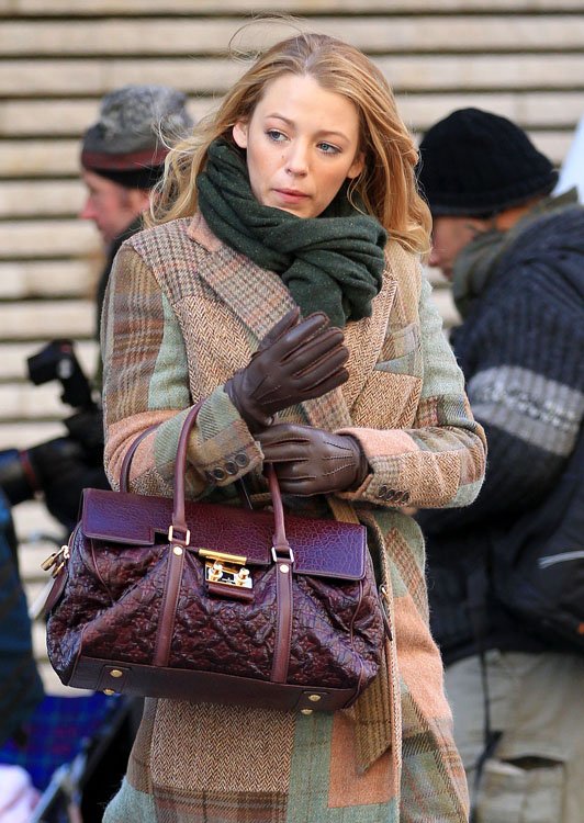 Reference image illustrating Blake Lively's Most Iconic Handbags: On-Set and Off-Duty Style