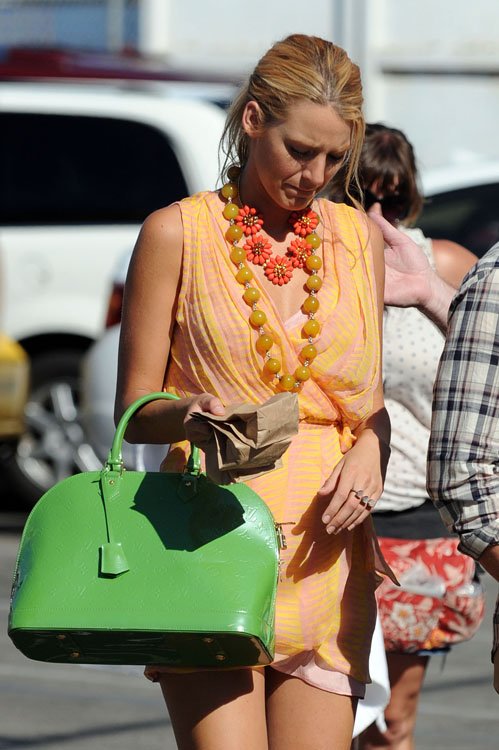 Reference image illustrating Blake Lively's Most Iconic Handbags: On-Set and Off-Duty Style