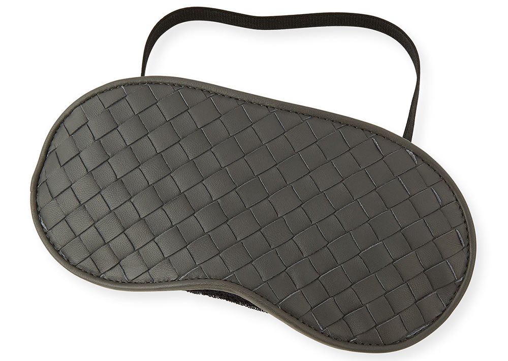 Reference image illustrating Bottega Veneta Intrecciato Leather Sleep Mask: A Luxurious Addition to Your Nighttime Routine
