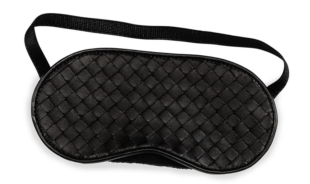 Reference image illustrating Bottega Veneta Intrecciato Leather Sleep Mask: A Luxurious Addition to Your Nighttime Routine