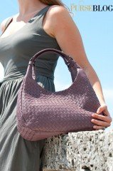 Reference image illustrating Bottega Veneta Lilac Campana: A Fall 2009 Masterpiece in Woven Lambskin