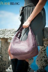 Reference image illustrating Bottega Veneta Lilac Campana: A Fall 2009 Masterpiece in Woven Lambskin